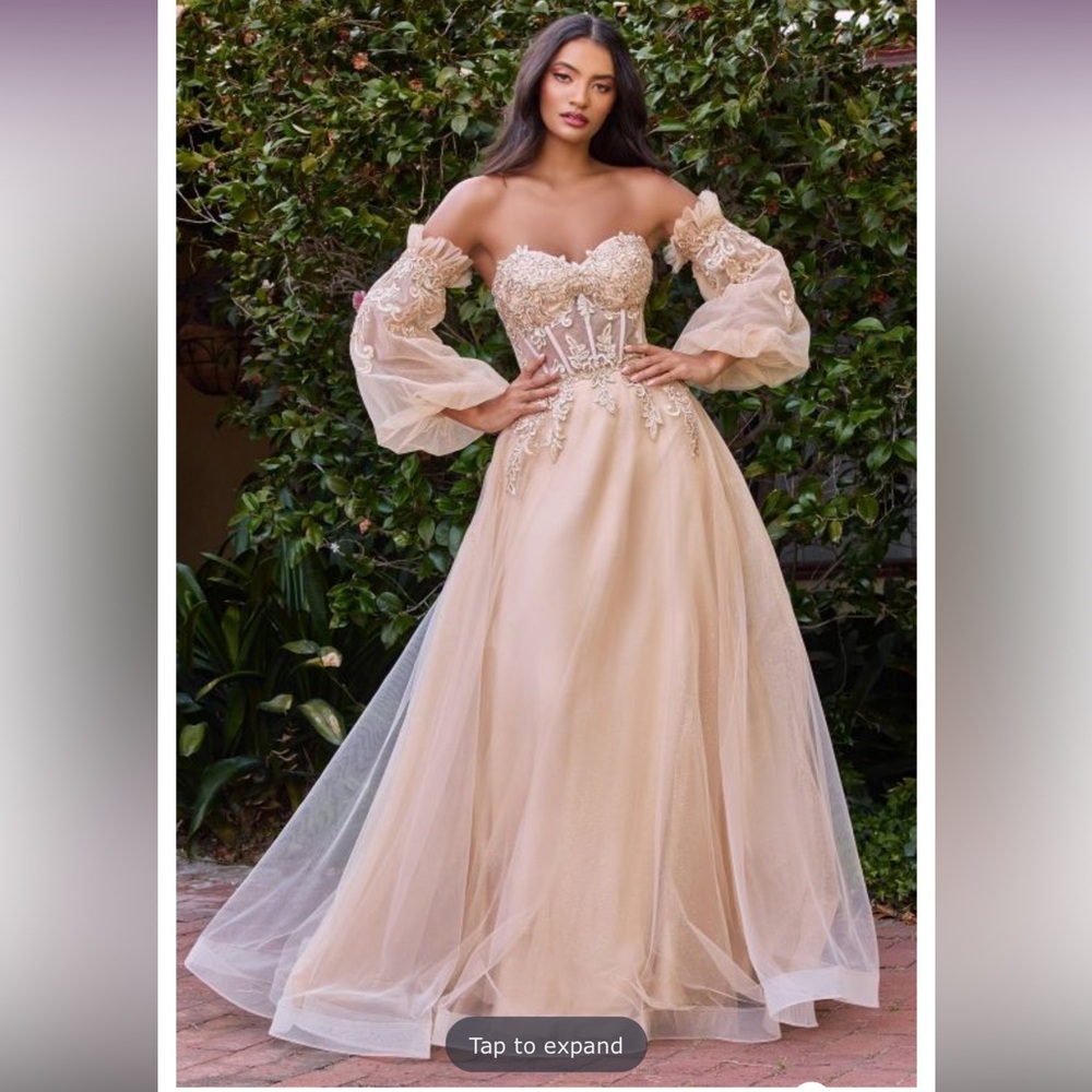 Boubou Detached Sleeves Sheer Corset Dress